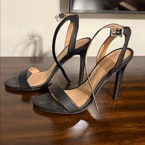 Black Women's Heeled Sandals